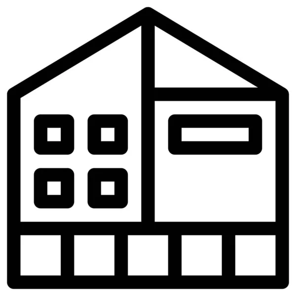 Simple Minimalistic Vector Icon White — Stock Vector