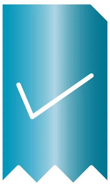 Ilustração Vetorial Uma Marca Azul — Vetor de Stock