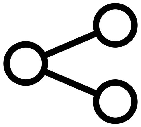 Symbolvektorabbildung Teilen — Stockvektor