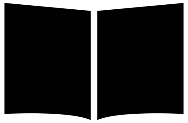 Icono Vectorial Del Libro Aislado Blanco — Vector de stock