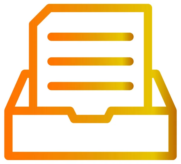 Document Vector Icon Style Bicolor Flat Symbol Orange Gray Colors — Stock Vector