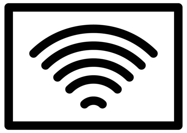 Siyah arkaplanda wifi simgesi