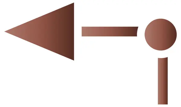 箭头左符号图标隔离在白色背景上 — 图库矢量图片