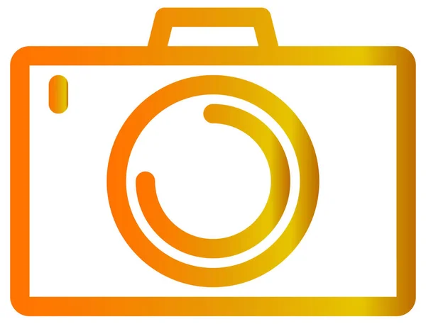 Camera Icon White Background Vector Illustration — Stock Vector