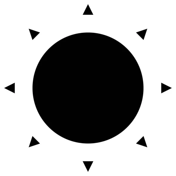 Vektor Illustration Eines Sonnensymbols — Stockvektor