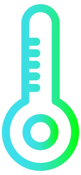 Иконка Термометра Белом Фоне — стоковый вектор
