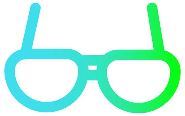 Brillen Geïsoleerd Witte Achtergrond — Stockvector