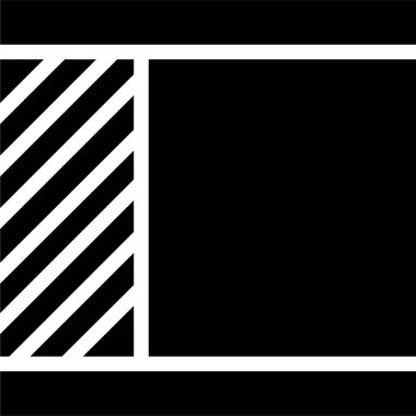 Siyah ve beyaz çizgili desen. vektör illüstrasyonu