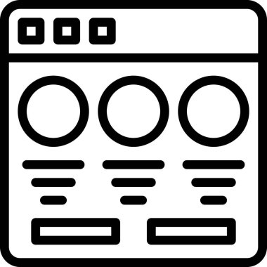 Beyaz arkaplanda basit vektör simgesi