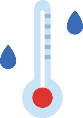 Sıcaklık simgesi, vektör illüstrasyonu