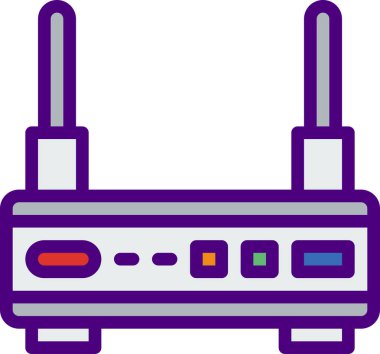 Yönlendirici simgesi, vektör illüstrasyonu