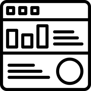 Beyaz arkaplanda basit vektör simgesi