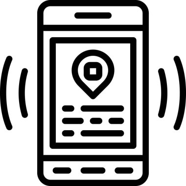 Harita işaretleyici düz vektör simgesi beyaz arkaplanda izole edildi