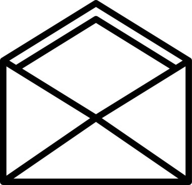 Zarf basit vektör simgesi