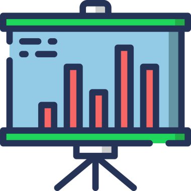 Beyaz arkaplanda basit vektör simgesi