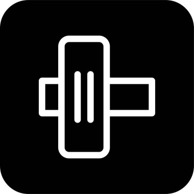 Beyaz arkaplanda düğme düz vektör simgesi