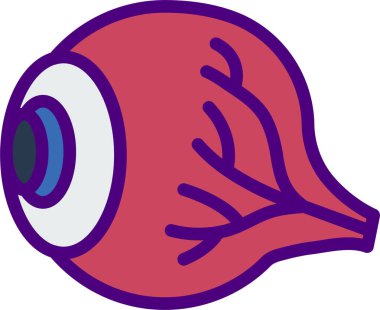 Göz simgesi, vektör illüstrasyonu  