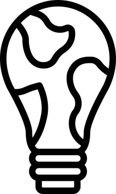 Bir ampulün vektör illüstrasyonu 