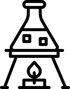 Mikroskop. Web simgesi basit illüstrasyon