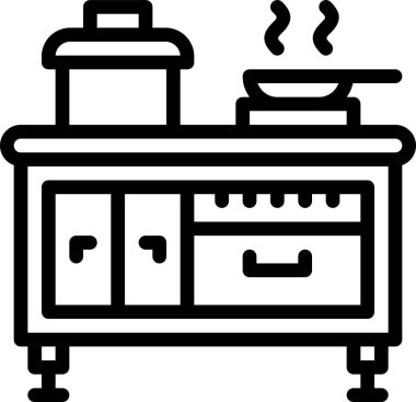 Mutfak konsepti vektör illüstrasyon arka planı