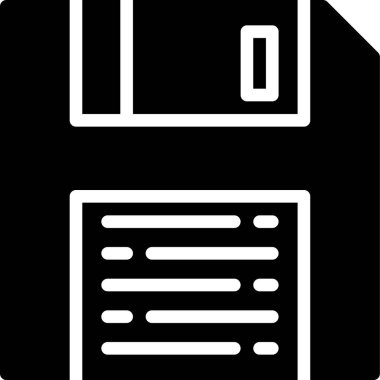 Disk web simgesi basit illüstrasyon