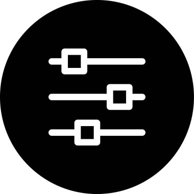 Ayarlar simgesi, basit vektör illüstrasyonu 