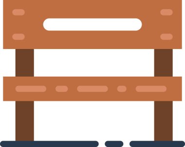 Metnin için bir yeri olan ahşap bank 