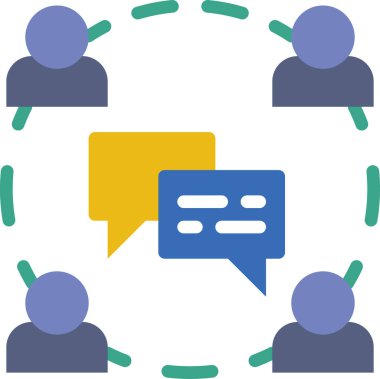 ileti simgesi, vektör illüstrasyonu