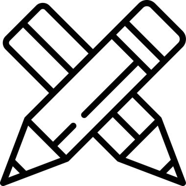 Kalem simgesi, vektör illüstrasyonu 