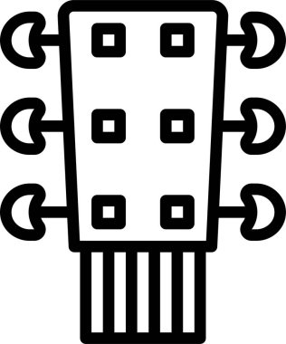 Gitar simgesi, vektör illüstrasyonu