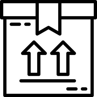 Paket düz tasarım simgesi beyaz arkaplanda izole edildi 