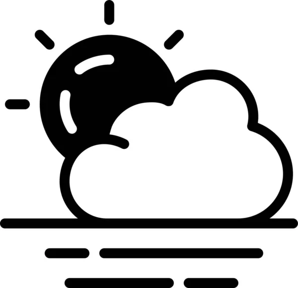 Wolkensymbol Einfache Vektorillustration — Stockvektor