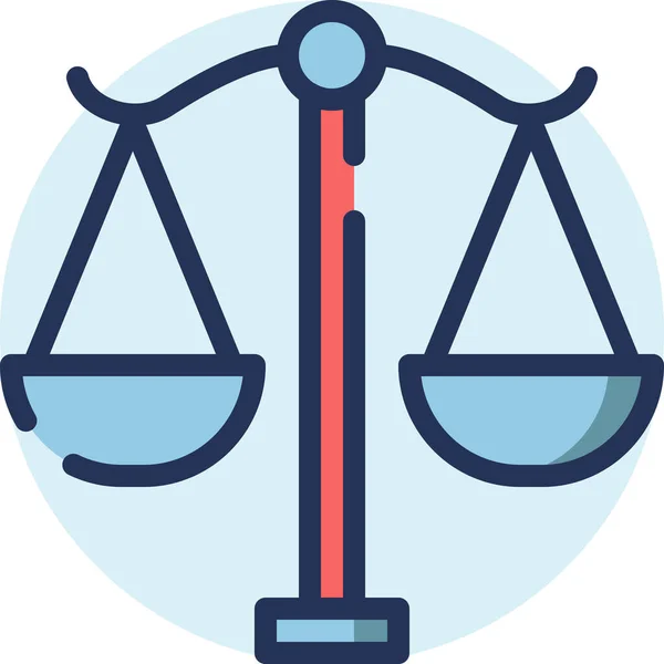 Σύμβολο Δικαιοσύνης Διανυσματική Απεικόνιση — Διανυσματικό Αρχείο