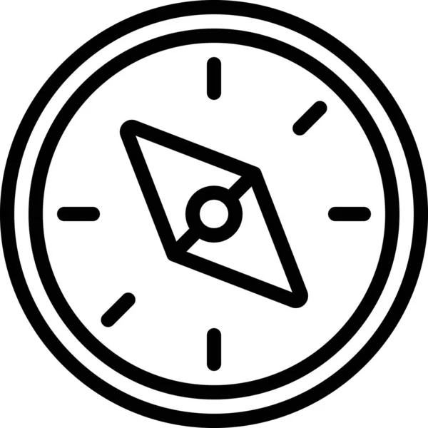 Kompas Vector Illustratie Achtergrond — Stockvector