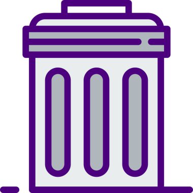 Çöp simgesi, basit vektör tasarımı