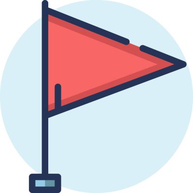 bayrak simgesi, vektör illüstrasyonu