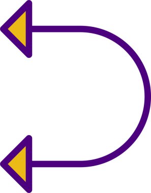 İşaretçi şeklinde renkli bir ok