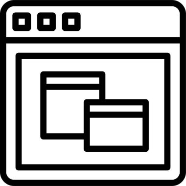 Tarayıcı penceresi. Basit resimleme