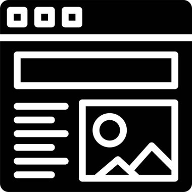 Web makalesi, basit vektör tasarımı illüstrasyonu