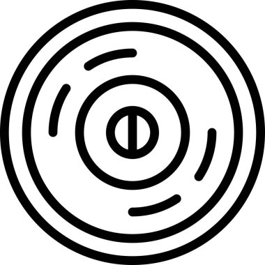 Beyaz arkaplanda Ağırlık Diski vektör çizimi