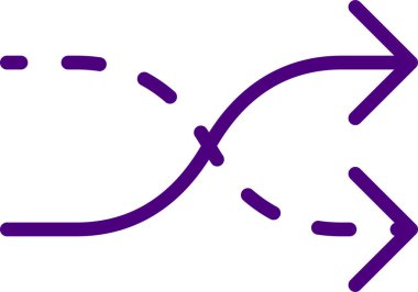 Karıştır simgesi, vektör illüstrasyonu