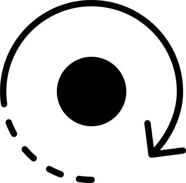 Gezegenin yörüngesinin vektör çizimi