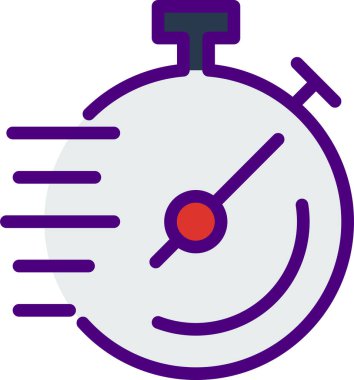 Teslimat Zamanı simgesi, vektör illüstrasyonu