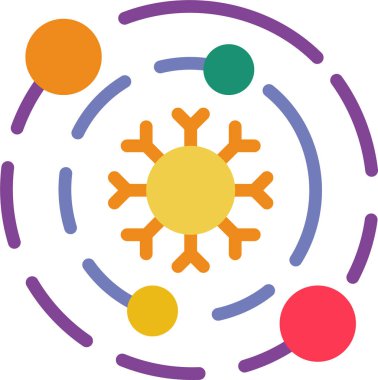 Soyut basit güneşlerin kusursuz deseni