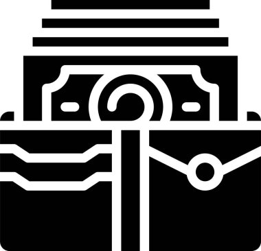 para ve dolar nakit vektör simgesi