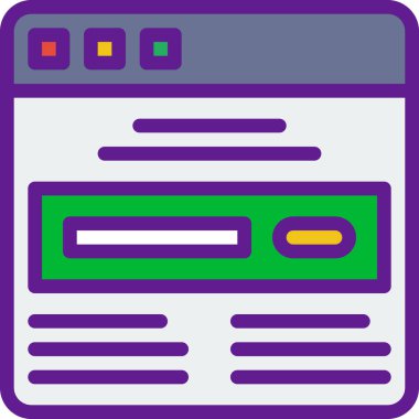 Web ve mobil uygulama için bir arkaplan vektör çizimi 