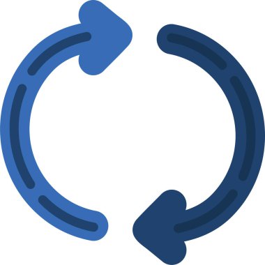 Geri dönüşüm simgesi, vektör illüstrasyonu