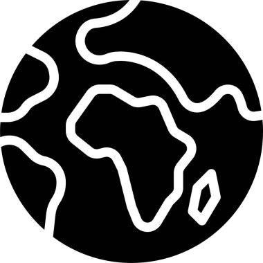 dünya simgesi, vektör illüstrasyonu