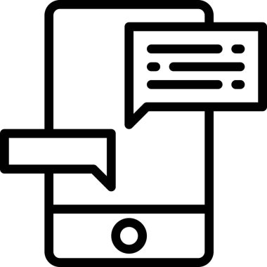 Konuşma vektörü illüstrasyonu, seo ve ağ simgesi