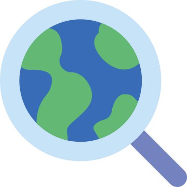 Arama simgesi, basit vektör illüstrasyonu 